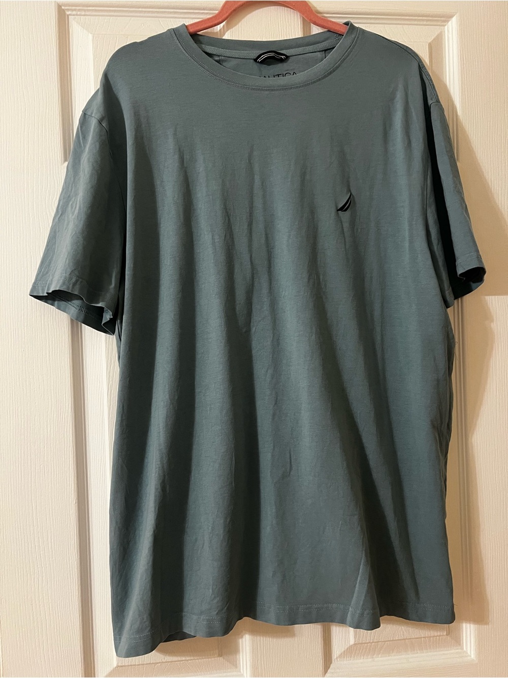 Nautica Men's Performance Crew Neck T-Shirt in Blue-Green